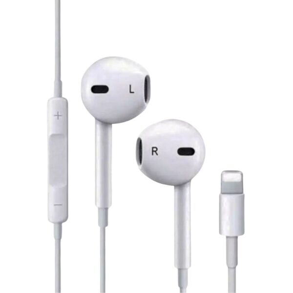 Fone de Ouvido com Fio Lightning para iPhone EJ-82 Branco