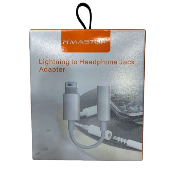 Adaptador de Saída iPhone Lightning para Fone de Ouvido P2 Branco