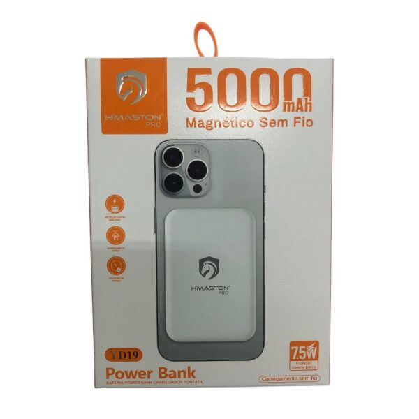 Carregador Portátil Power Bank 5000mah Rápido Saída 7.5W YD-19