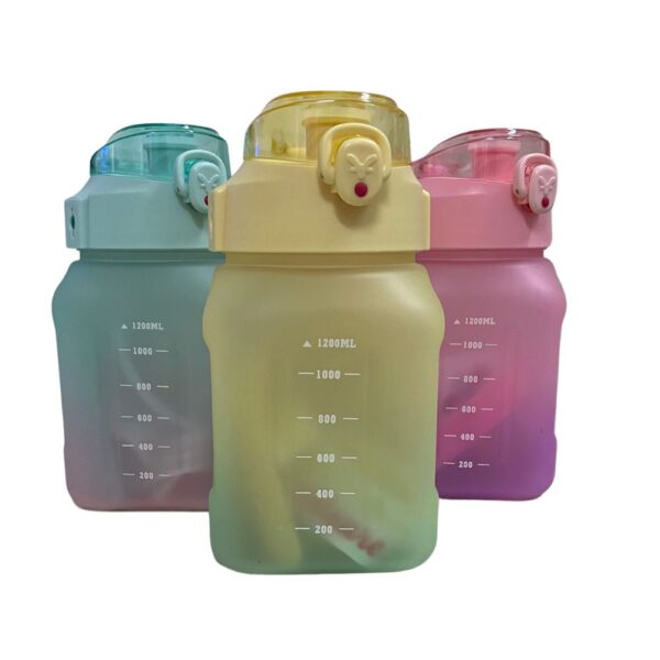 Garrafa Motivacional Academia Água Galão Fitness Tie Dye 1200ml