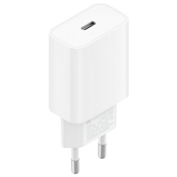Carregador Fonte de Tomada Original Xiaomi Mi 20W USB-C Branco